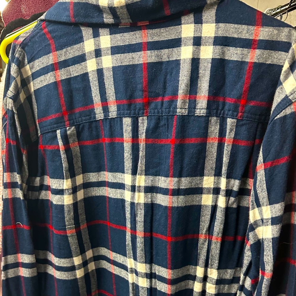 Men’s XL George traditional blue long sleeve flannel